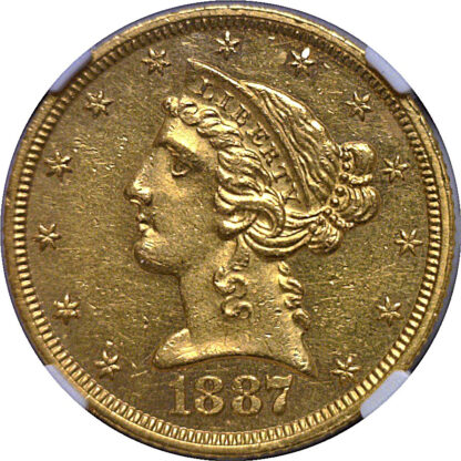 1887 $5 Liberty   NGC PR-61 - Image 2