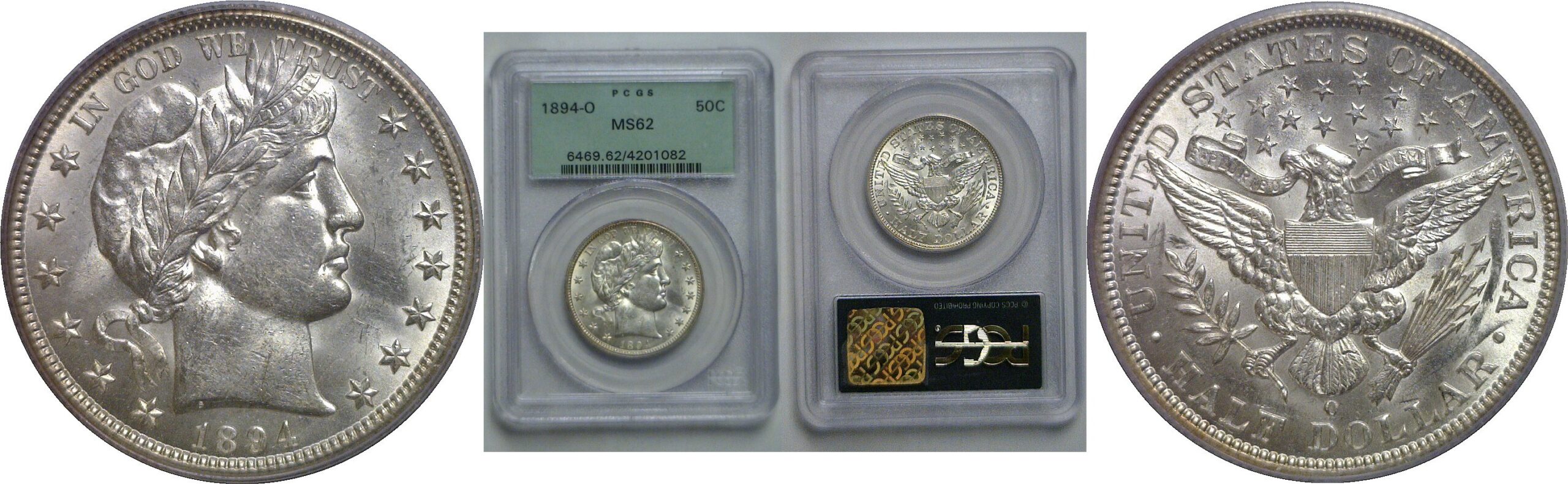 1894-O Barber Half Dollar   PCGS MS-62