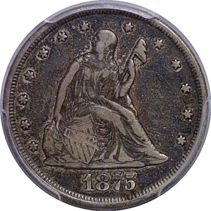 1875-CC Twenty Cent Piece    PCGS VF-25 - Image 2