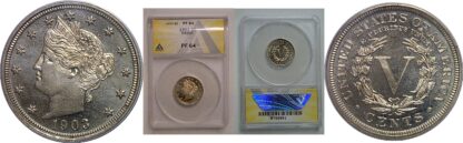 1903 Liberty Nickel  ANACS PF-64