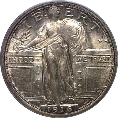 1916 Standing Liberty Quarter   PCGS MS-64 FH  CAC - Image 2