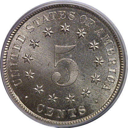 1881 Shield Nickel   PCGS MS-65  CAC - Image 3