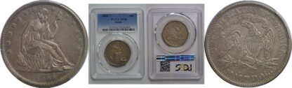1866 Seated Liberty Half Dollar   PCGS XF-40