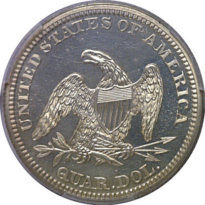 1859  Seated Liberty Quarter   PCGS PR-66 CAM - Image 3