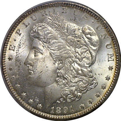 1891-CC Morgan Dollar   PCGS MS-64 - Image 2