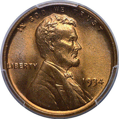 1934 Lincoln Cent    PCGS MS-67 RD - Image 2