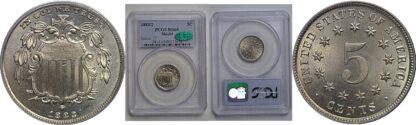 1883/2 Shield Nickel   PCGS MS-65  CAC
