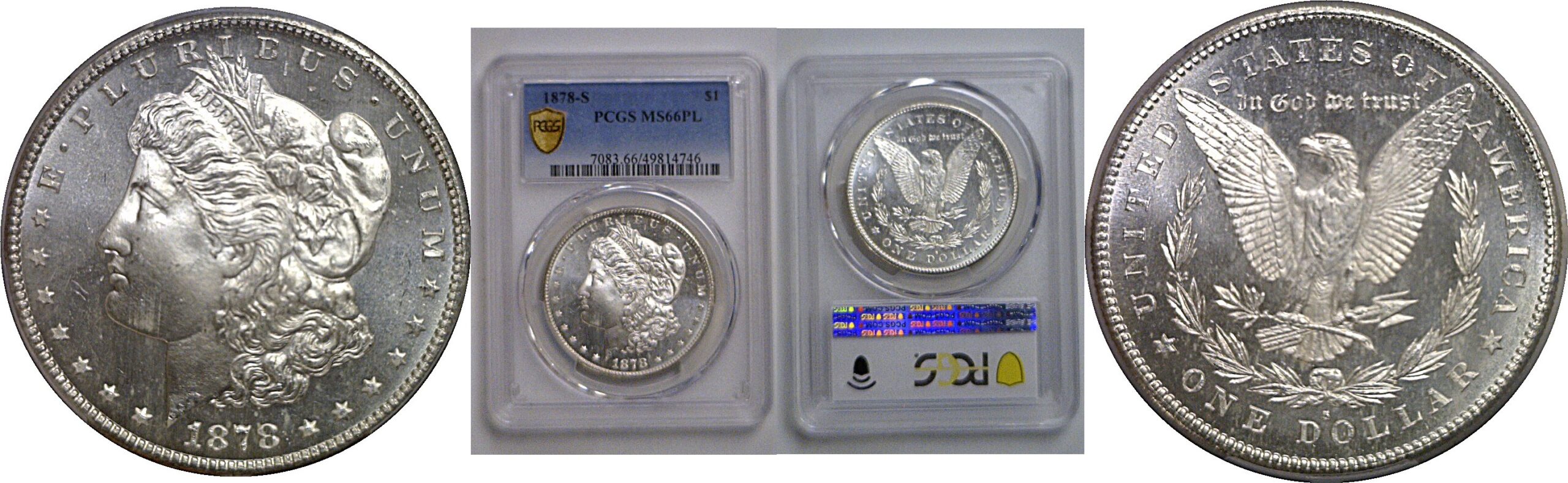 1878-S Morgan Dollar   PCGS MS-66 PL