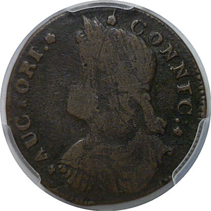 1787 Connecticut Halfpenny   PCGS F-12 - Image 3