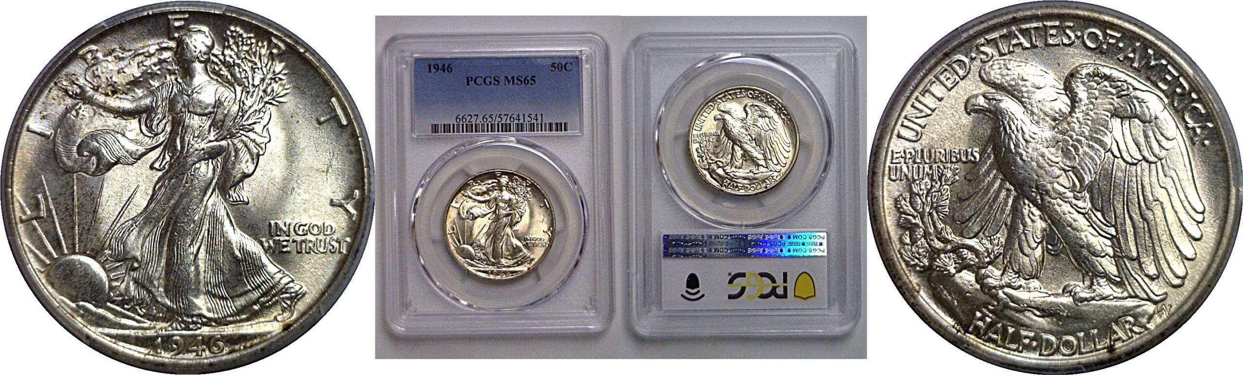 1946 Walking Liberty Half Dollar   PCGS MS-65