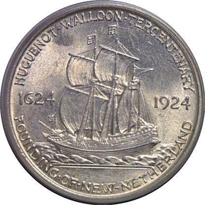 1924 Huguenot Commemorative Half Dollar   PCGS MS-63 - Image 3