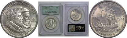 1924 Huguenot Commemorative Half Dollar   PCGS MS-63