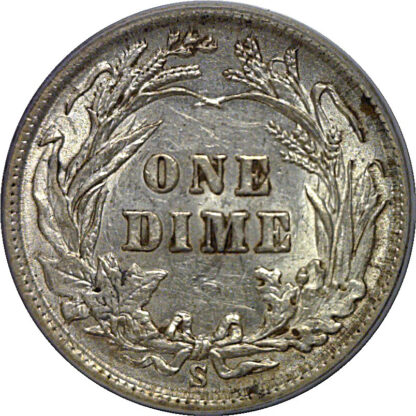 1902-S Barber Dime   PCGS AU-55 - Image 3
