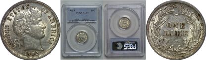 1902-S Barber Dime   PCGS AU-55