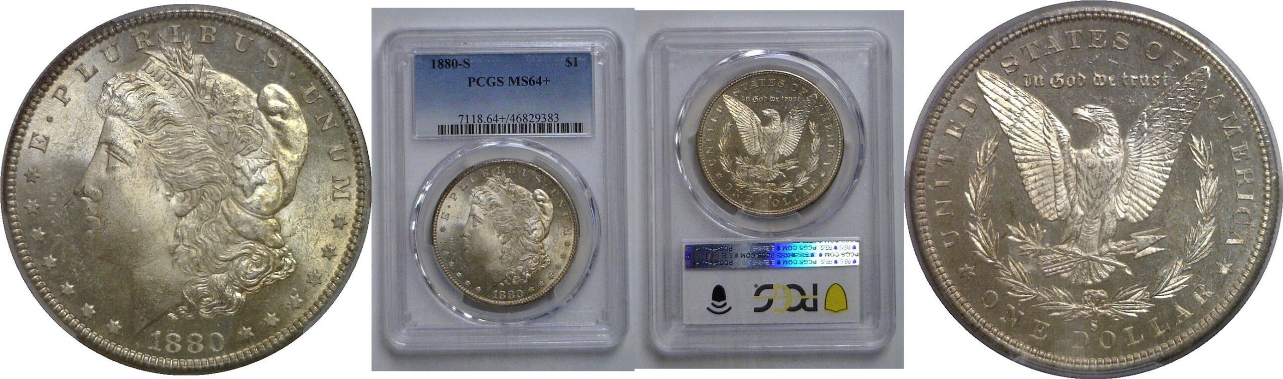 1880-S Morgan Dollar   PCGS MS-64+