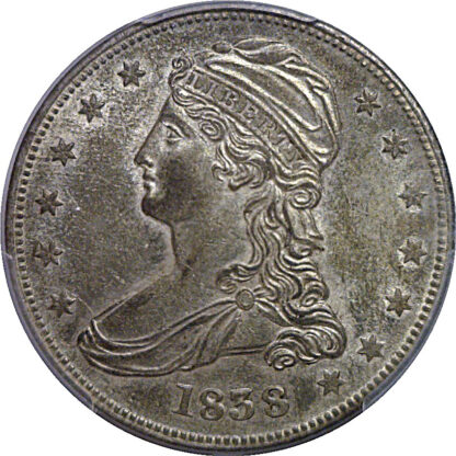 1838 Bust Half Dollar   PCGS AU-58 - Image 2