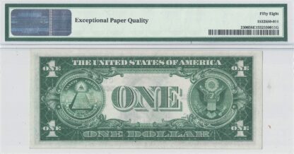 1935-A $1 North Africa Fr-2306 PMG AU-58 EPQ - Image 3