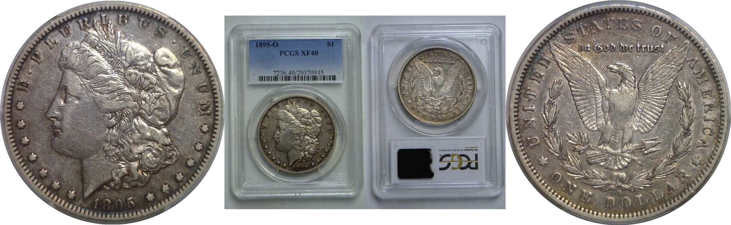1895-O Morgan Dollar    PCGS XF-40