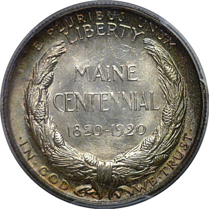 1920 Maine Commemorative Half Dollar   PCGS MS-65  CAC - Image 3