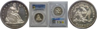1866  Seated Liberty Half Dollar    PCGS PR-66 CAM
