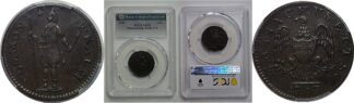 1787 Massachusetts Half Cent   PCGS AU-55