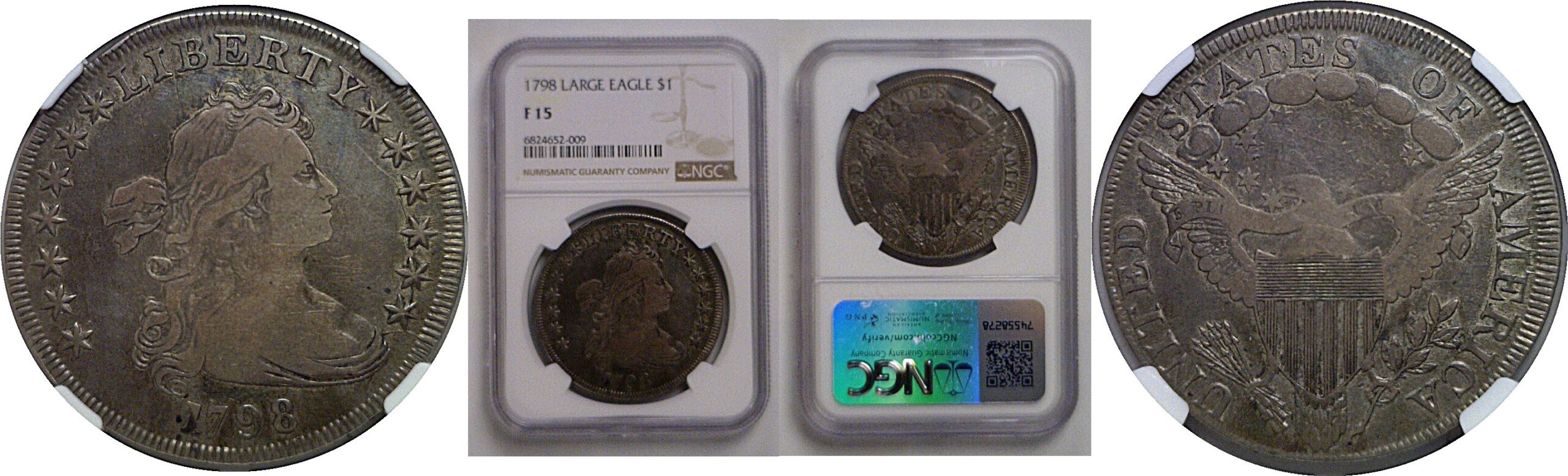 1798 Bust Dollar    NGC F-15