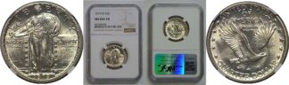 1919-D Standing Liberty Quarter   NGC MS-64+ FH
