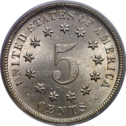 1870 Shield Nickel   PCGS MS-65  CAC - Image 3