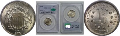 1870 Shield Nickel   PCGS MS-65  CAC