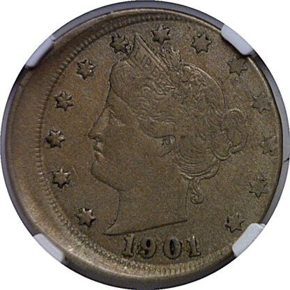 1901 Off-Center  Liberty Nickel   NGC VF-35 - Image 2