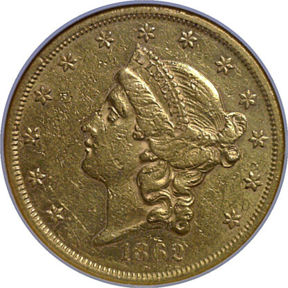 1862 $20 Liberty   NGC AU-50 - Image 2