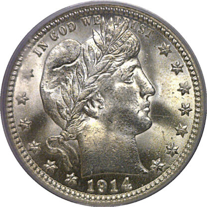 1914 Barber Quarter   PCGS MS-66  CAC - Image 2