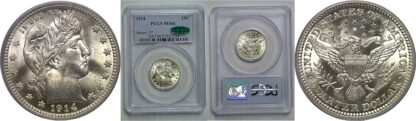 1914 Barber Quarter   PCGS MS-66  CAC
