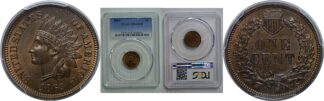 1869 Indian Head Cent   PCGS MS-65  RB