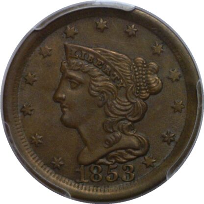 1853 Half Cent   PCGS MS-63 BN - Image 2