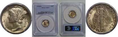1918-D Mercury Dime   PCGS MS-63
