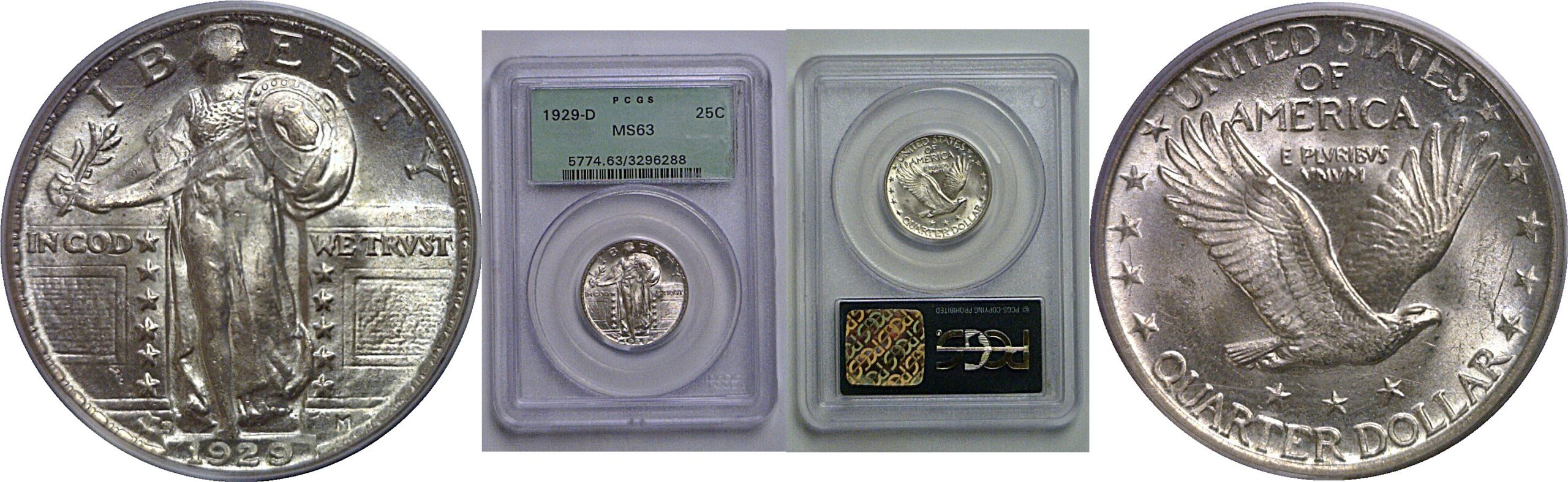 1929-D Standing Liberty Quarter   PCGS MS-63