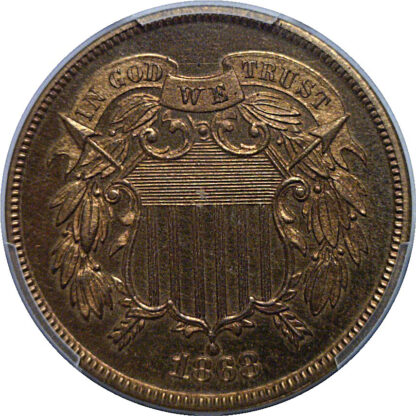 1868 Two Cent Piece   PCGS PR-65+ RD - Image 2