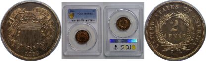 1868 Two Cent Piece   PCGS PR-65+ RD
