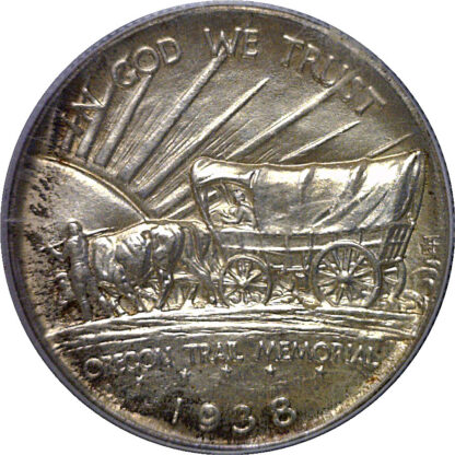 1938 Oregon Trail Commemorative Half Dollar   PCGS MS-64 - Image 3