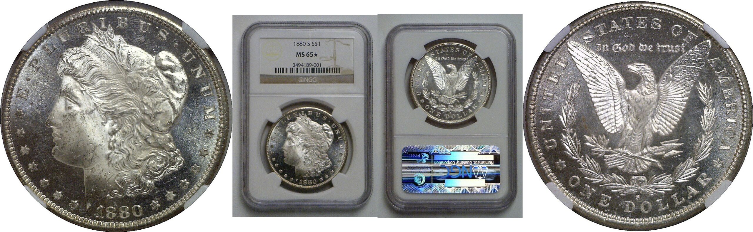 1880-S Morgan Dollar   NGC MS-65 Star