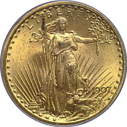 1907 $20 St. Gaudens   PCGS MS-64  CAC - Image 2