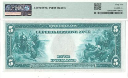 1914 $5 Federal Reserve Note Fr-850 PMG Gem CU-65 EPQ - Image 3