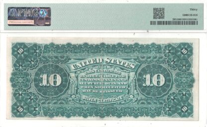 1886 $10 Silver Certificate Fr-295 PMG VF-30 - Image 3
