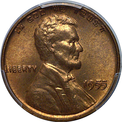 1955 Doubled Die Obverse  Lincoln Cent   PCGS MS-64+ RD - Image 2