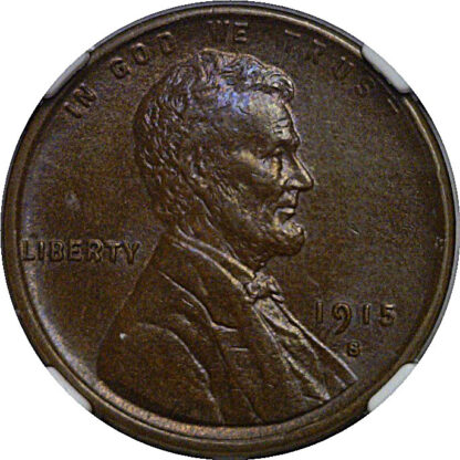 1915-S  Lincoln Cent   NGC MS-63 BN - Image 2