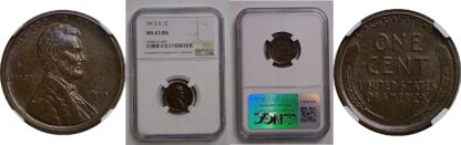 1915-S  Lincoln Cent   NGC MS-63 BN