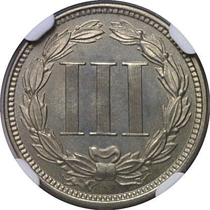 1865 Nickel Three Cent   NGC PF-66  CAC - Image 3