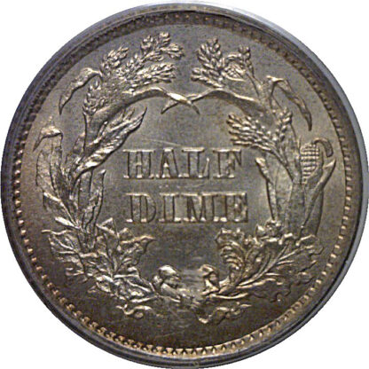 1861 Seated Liberty Half Dime   PCGS MS-63 - Image 3