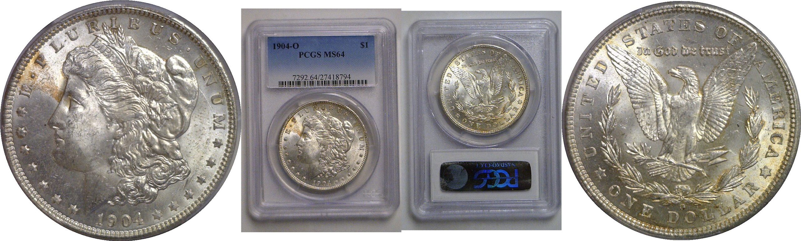 1904-O Morgan Dollar   PCGS MS-64
